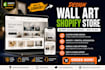 design wall art shopify store print on demand wall art website