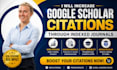 help increase google scholar citations through research and journal submission