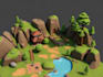design 2d,3d game environments, assets