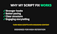 rewrite your youtube script to improve retention and views