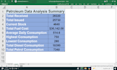 create petroleum excel dashboards