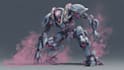 do anime style mecha robot illustrations