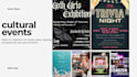 design event flyers for djs, clubs, and music events