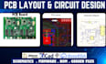 design custom pcb circuit design pcb layout schematics on altium kicad easyeda