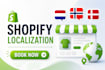 do shopify localization and lovable ai base44 replit to shopify