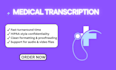 professionally transcribe medical audio document