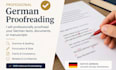 proofread and line edit german and french manuscript