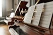 create a beautiful piano arrangement and sheet music with creative harmony