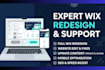 redesign wix website design wix website edit fix wix website update site content