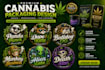 create high quality any cannabis logo and 3d weed animation