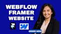 design framer website webflow website framer landing page, figma to webflow