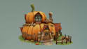 create a stylized and detailed environment