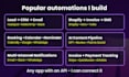 build make automation scenarios and zapier workflows