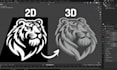 convert 2d image photo to 3d model image toy fix stl file for 3d printing