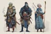 draw dnd character illustration,character design