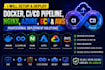 setup docker, ci cd pipeline, nginx, azure, gcp and AWS deployment