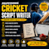 research and write cricket script