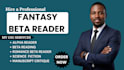 be fantasy beta reader, alpha beta reader, manuscript critique