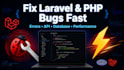 fix PHP laravel bugs, errors, and issues in your website