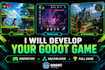 develop a professional 2d or 3d game in godot engine