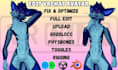 edit vrchat avatar, add toggles, physbones, rigging and optimization