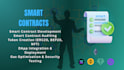 develop custom smart contracts for tokens, staking, and nfts
