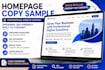 write homepage and website content professionally