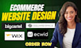 build  ecwid wix bigcartel squarespace ecommerce website store design