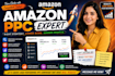 setup manage amazon ppc optimize amazon ppc campaign amazon ads amzon fb ads ppc