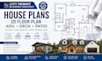 be city permit blueprint architect for house plans 2d floor plan adu deck patio