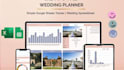 create a professional google sheets wedding planner and event management tracker