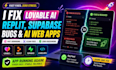 fix lovable ai, replit, supabase bugs and ai web apps