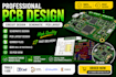 design pcb, circuit design, schematic, pcb layout and gerber files