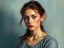 create realistic digital portrait illustration
