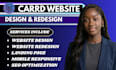 carrd website design carrd website redesign carrd website landing page