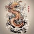 do a tattoo design in japanese style