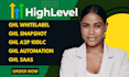 setup gohighlevel automation, ghl white label, saas setup snapshot, a2p 10dlc