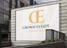 design luxury realtor logo with crown monogram