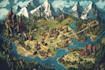 create a jaw dropping fantasy, board game, map