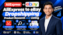 do aliexpress to ebay dropshipping, product research,listing