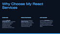 build modern react js web app, dashboard,  website