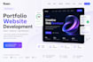 create highend UI UX portfolio landing pages
