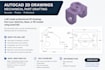 create professional autocad 2d drawings 3d models