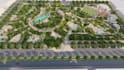 create modern recreational space, urban park development, public space rendering