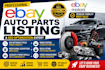 do ebay auto parts listing, ebay seo listing, and ebay motors optimization