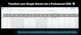 build a secure automated CRM engine in google sheets