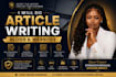 do article writing blogs and websites