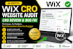 optimize your wix website with cro audit and bug fixing