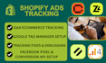 fix shopify ads tracking pixel ga4 conversion tracking setup google ads meta ads