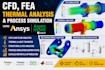do cfd, fea, thermal analysis and process simulation using ansys and aspen hysys